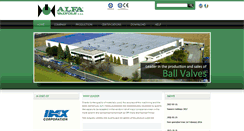 Desktop Screenshot of alfavalvole.it